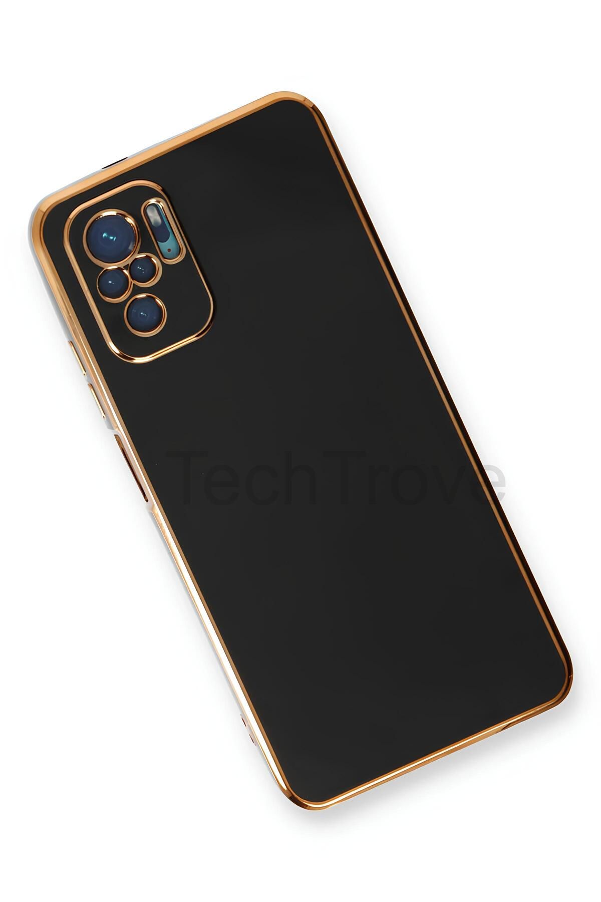 TechTrove Xiaomi Redmi Note 10 Kılıf Parlak Tasrım Kamera Korumalı Ultra Yumuşak Esnek A+ Kalite Kapak
