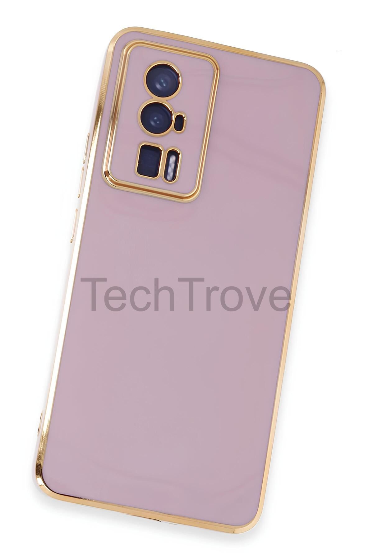 TechTrove Xiaomi Poco F5 Pro Kılıf Parlak Tasrım Kamera Korumalı Ultra Yumuşak Esnek A+ Kalite Kapak