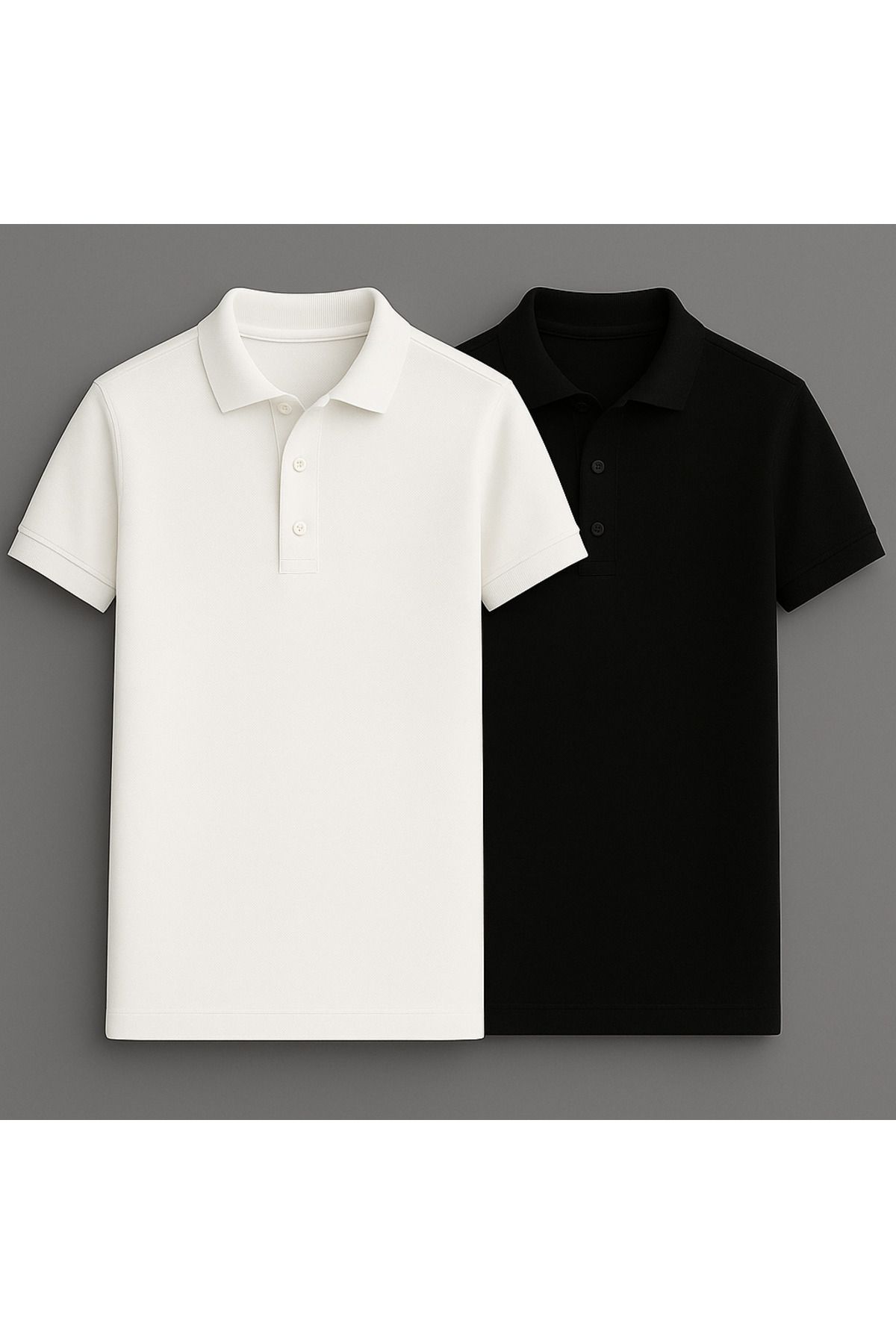 LC Waikiki Pamuklu Kıvrılmaz Yaka Erkek Polo Yaka T-Shirt 2'Li Paket