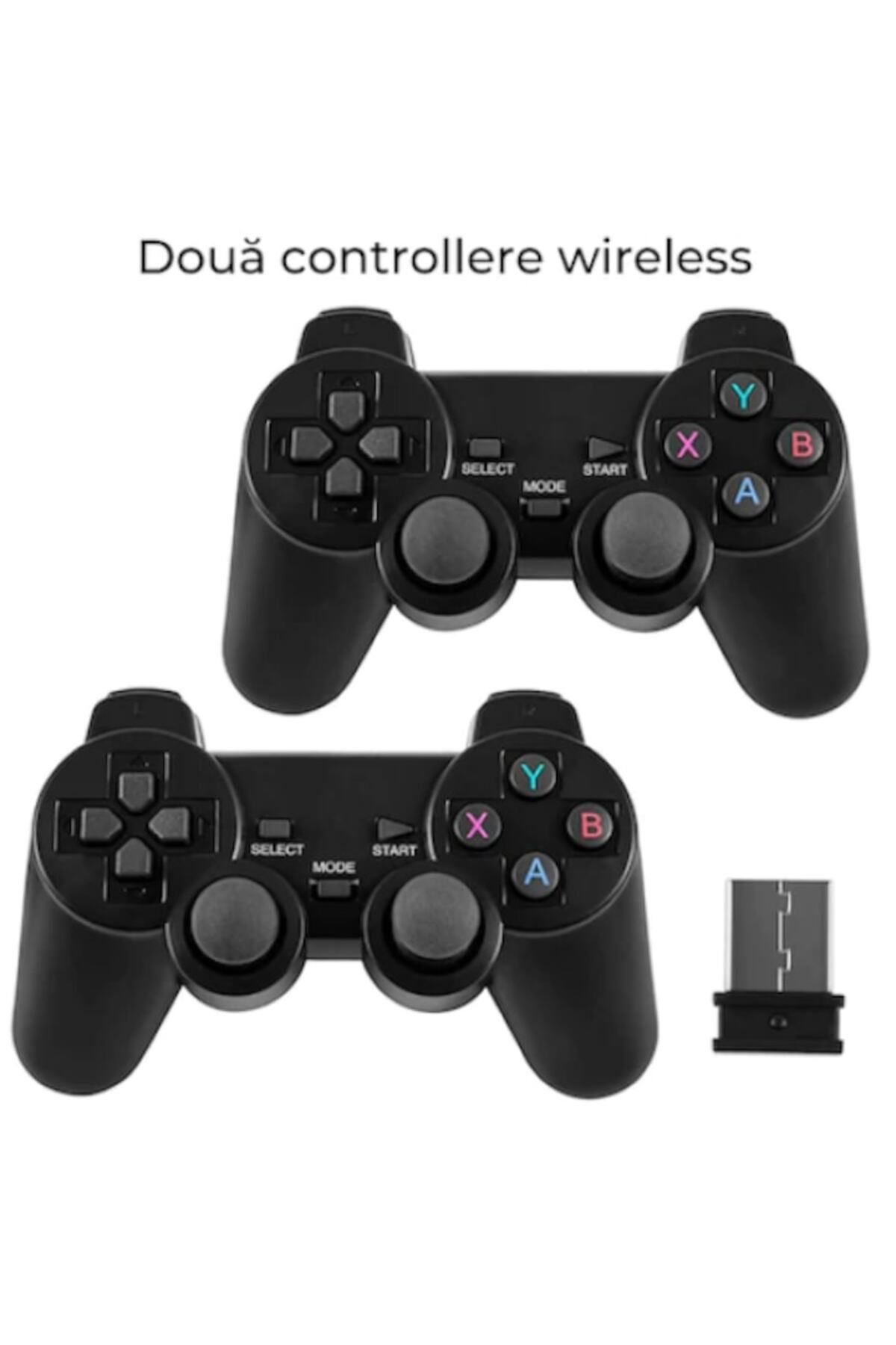 FOXMAG24-Gaming Console Stick With 10,000 Built-in Games And Wireless Controllers 3