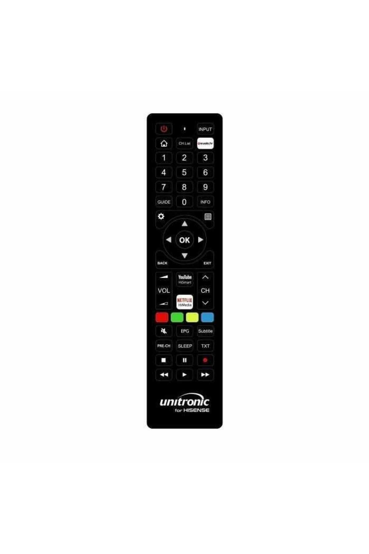 OEM-Remote control 1720 Unitronic universal compatible with Hisense LCD TV 1720WUNI20190903 1