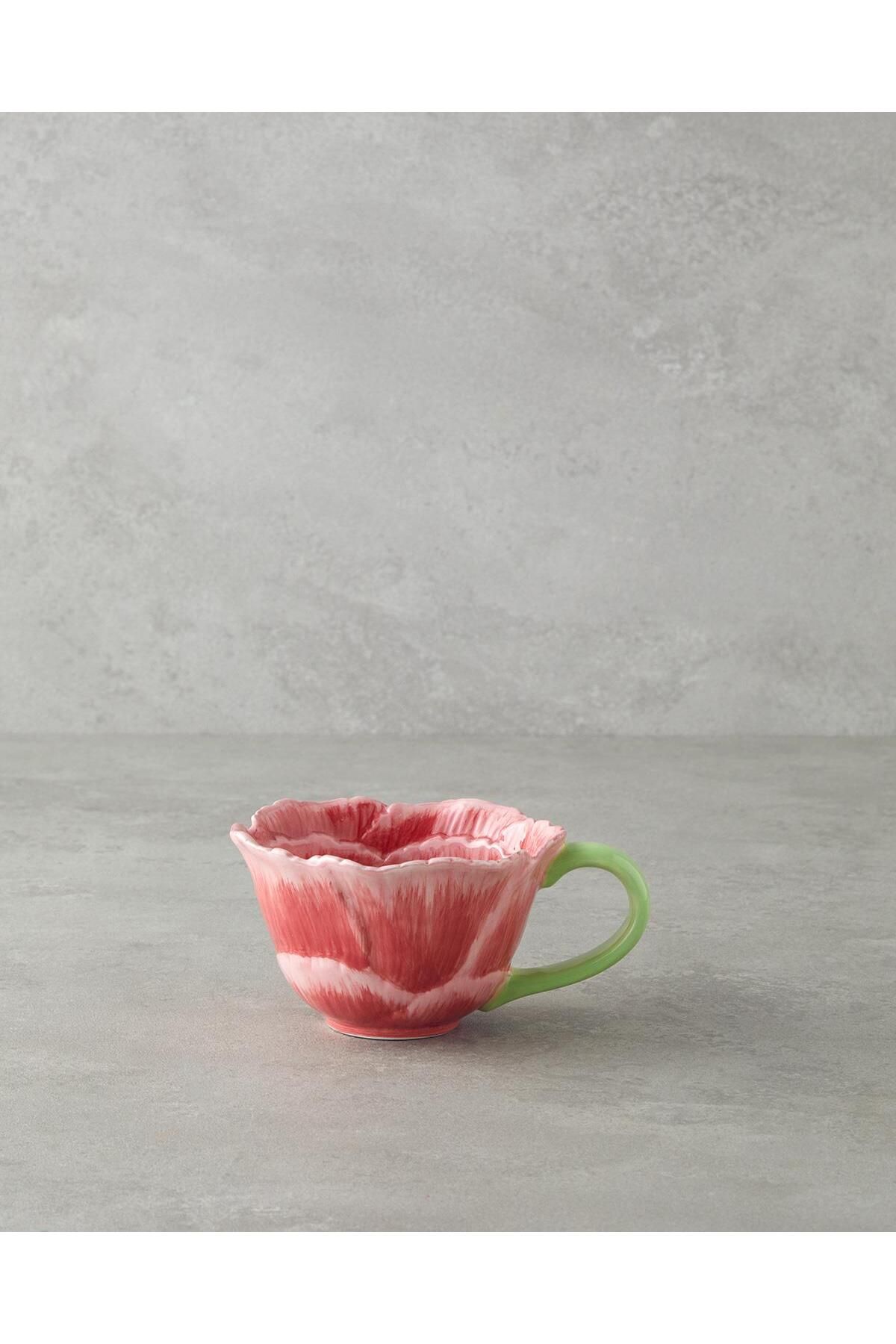 English Home Flowerella Dolomite Kupa 250 ml Pembe