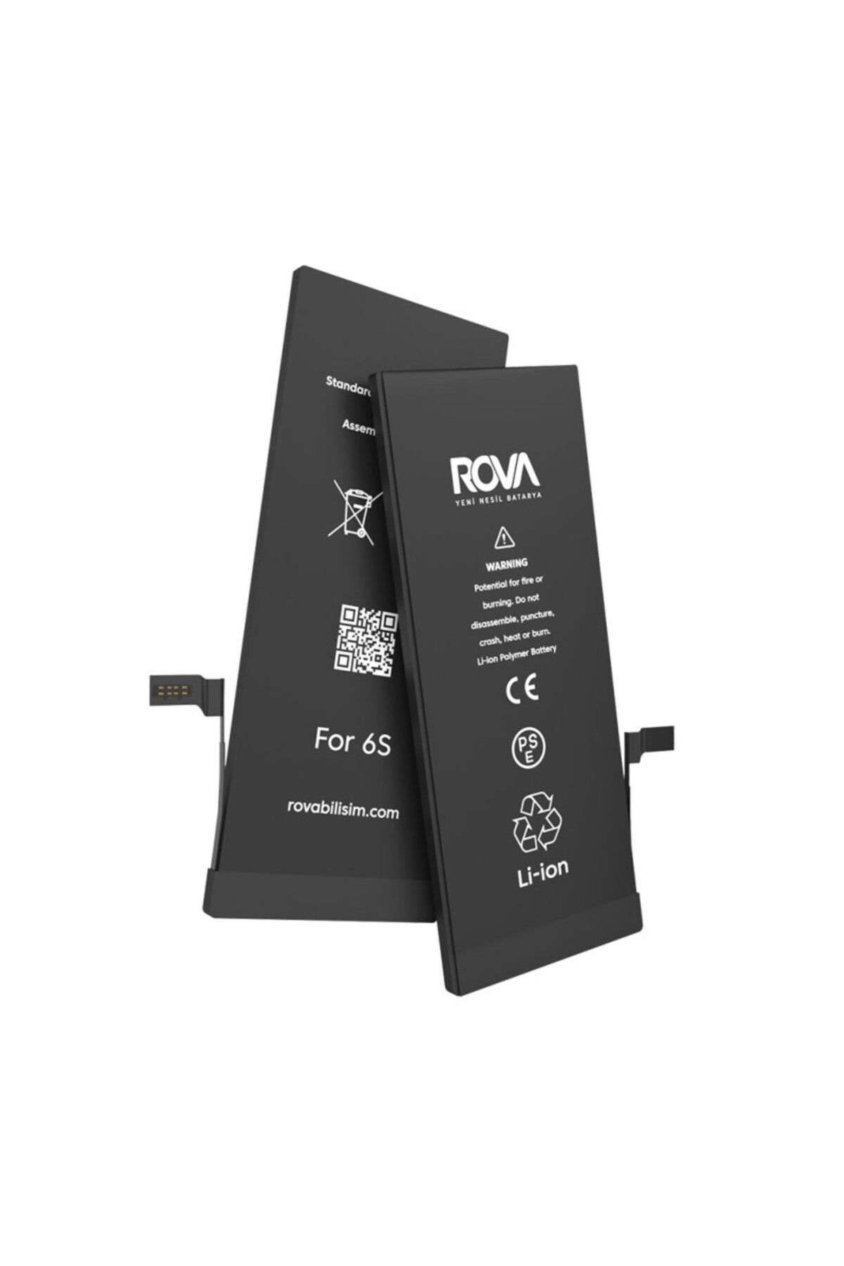 ROVA iPhone 15 Pro Max Yüksek Kapasiteli Batarya Pil 4750 mAh