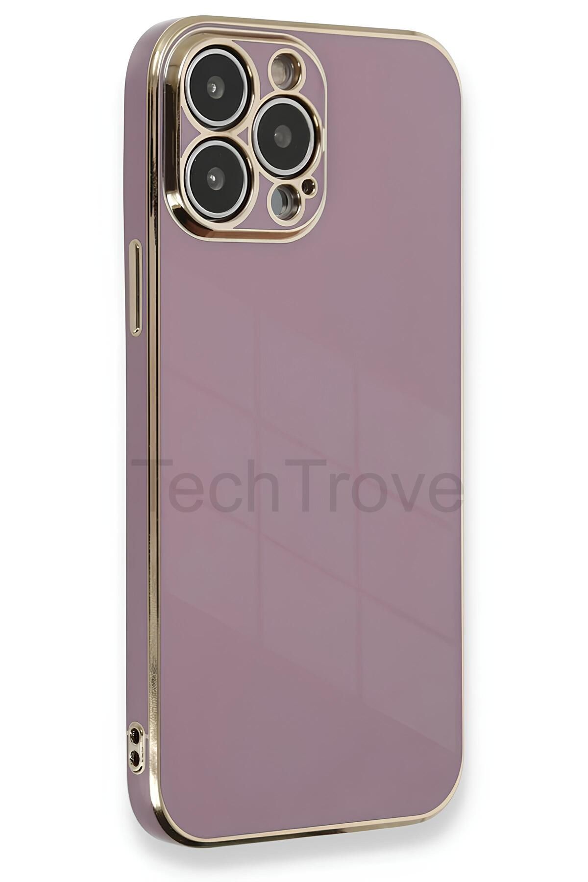 TechTrove iPhone 13 Pro Max Kılıf Parlak Tasrım Kamera Korumalı Ultra Yumuşak Esnek A+ Kalite Kapak