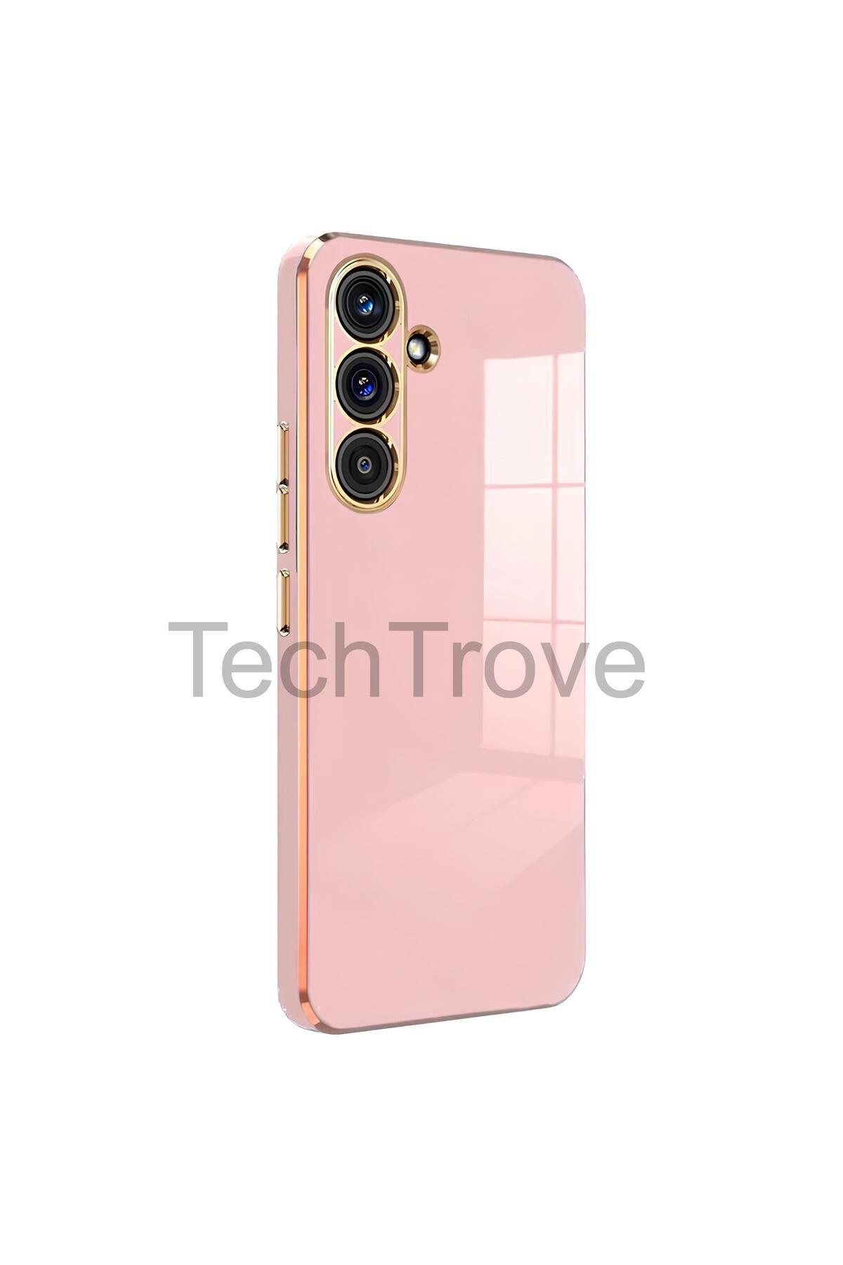 TechTrove Samsung Galaxy S24 FE Kılıf Parlak Tasrım Kamera Korumalı Ultra Yumuşak Esnek A+ Kalite Kapak