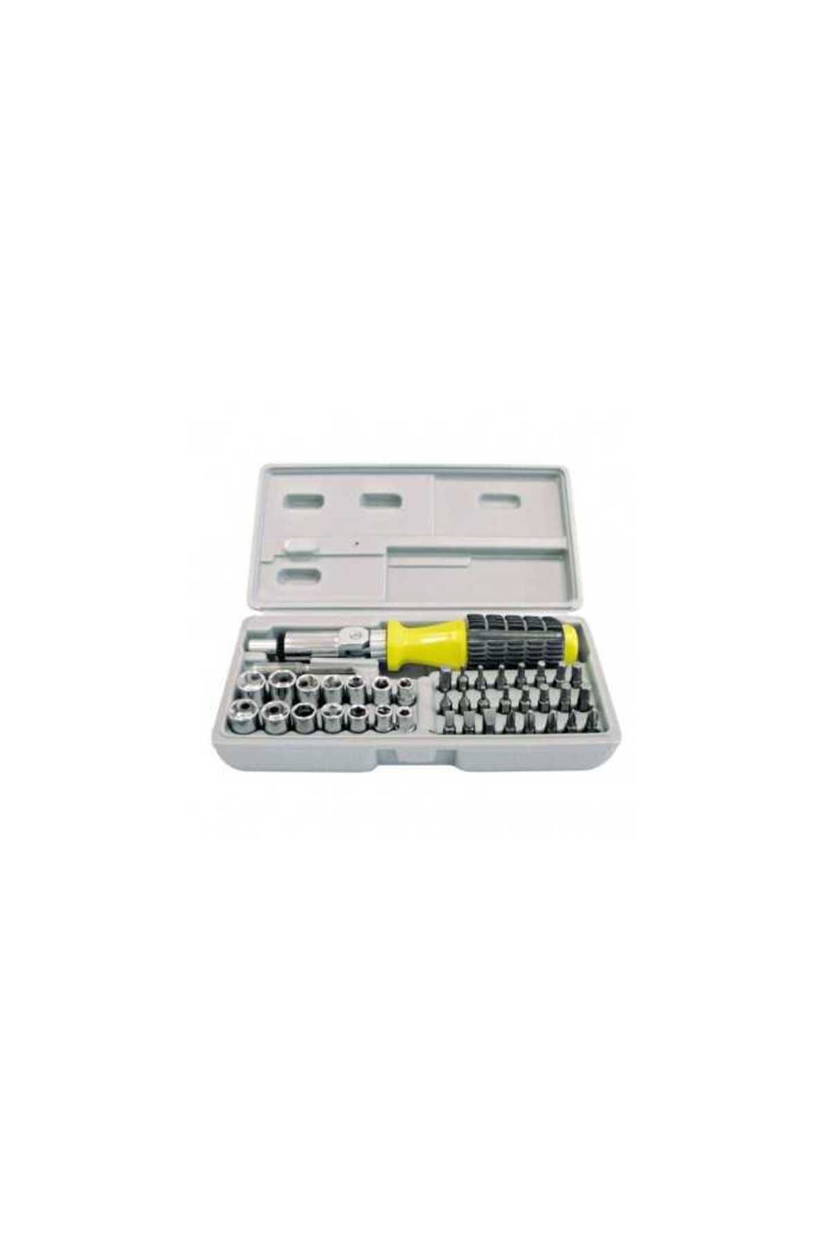 MEGA Set Varfuri Si Tubulare Cu Surubelnita Clichet Mega - One Size
