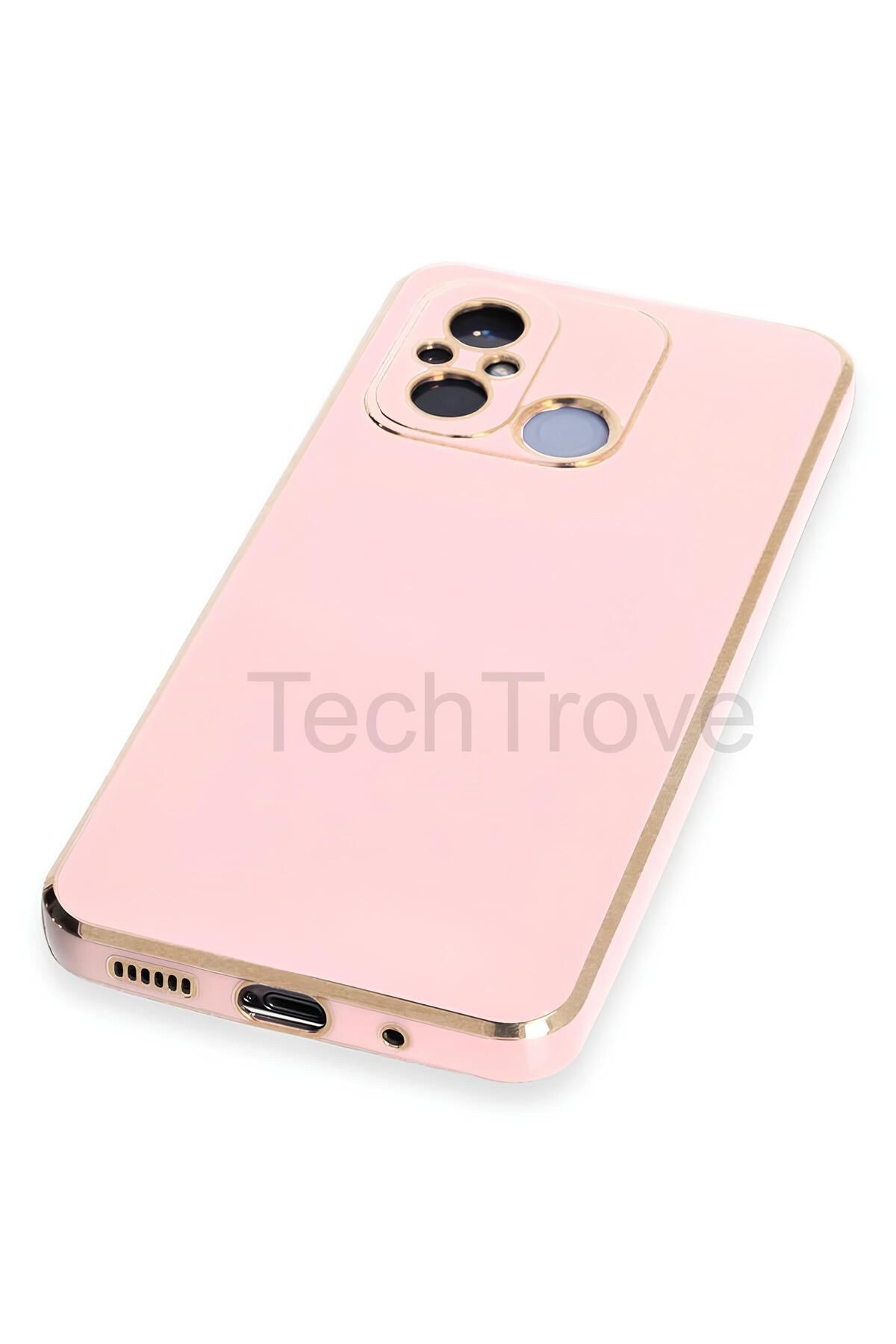 TechTrove Xiaomi Redmi 12C Kılıf Parlak Tasrım Kamera Korumalı Ultra Yumuşak Esnek A+ Kalite Kapak
