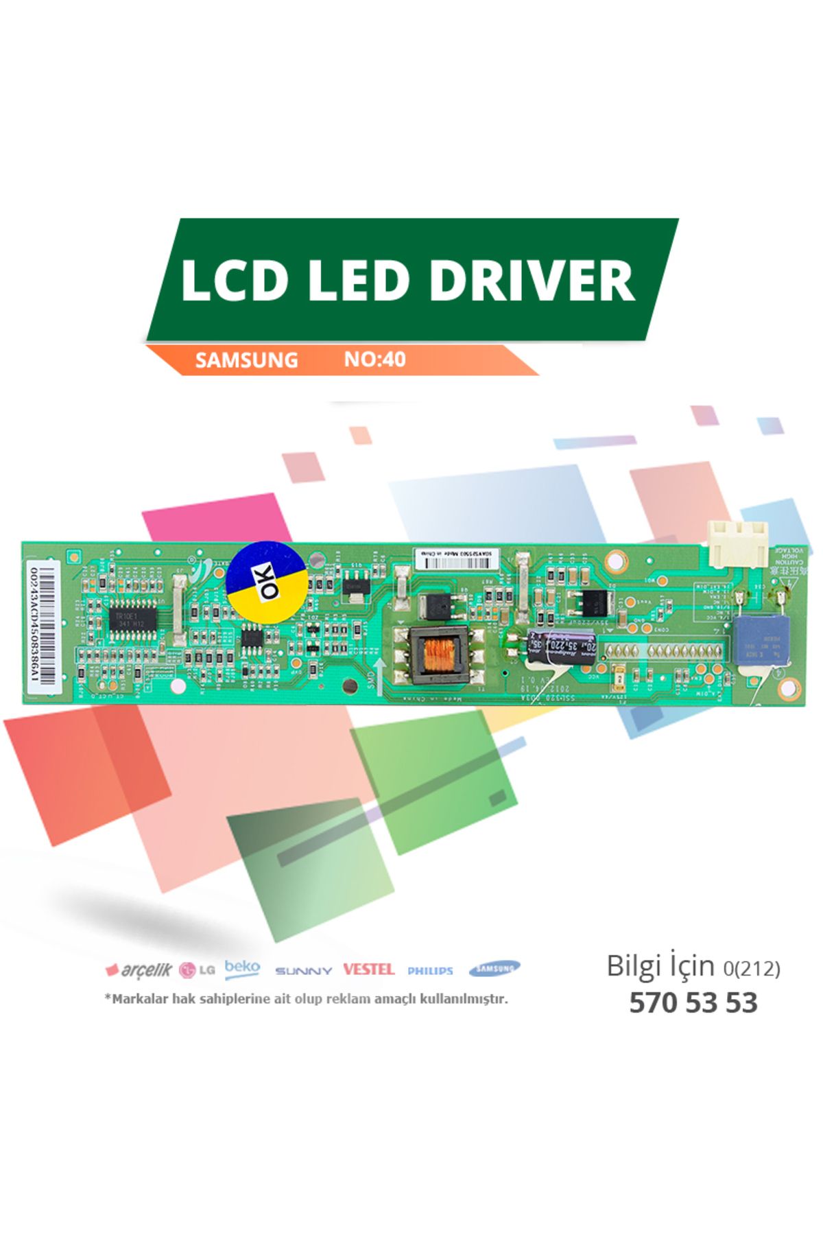 Samsung LCD LED DRIVER SAMSUNG (SSL320-OD3A) (LTA320AP33)-(WK-40)