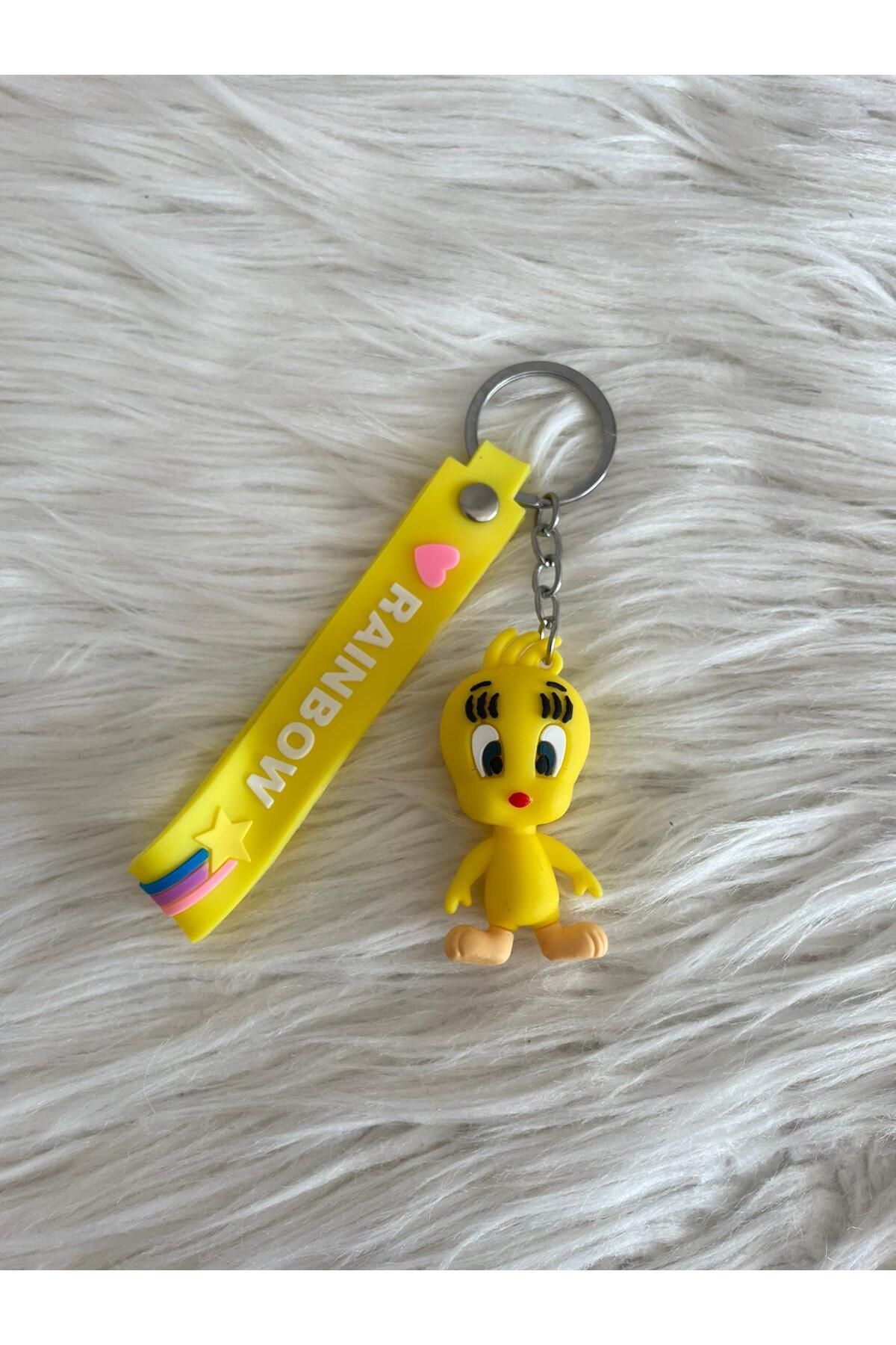Minik Tutku Tweety 3D Silikon Anahtarlık & Çanta Aksesuarı