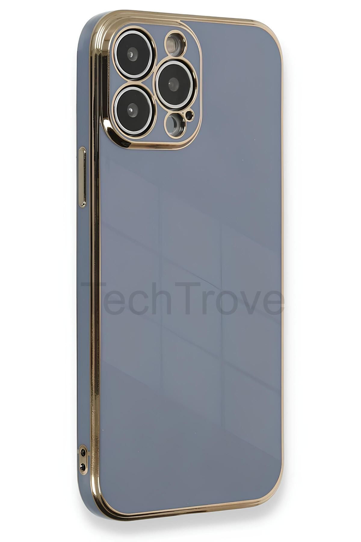 TechTrove iPhone 13 Pro Max Kılıf Parlak Tasrım Kamera Korumalı Ultra Yumuşak Esnek A+ Kalite Kapak