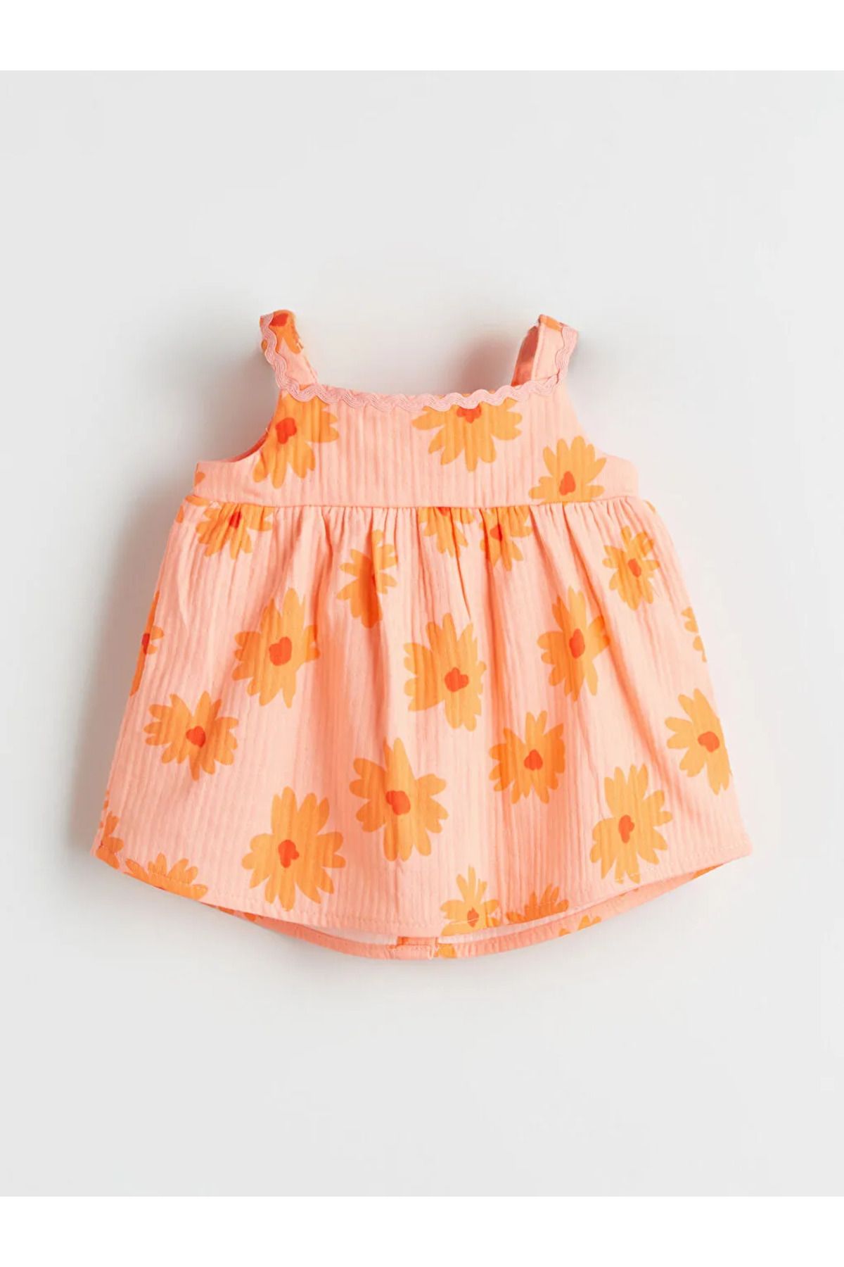 LC Waikiki-Lcw Baby Pink Floral Baby Girl Muslin Blouse and Shorts 2-Pack 4