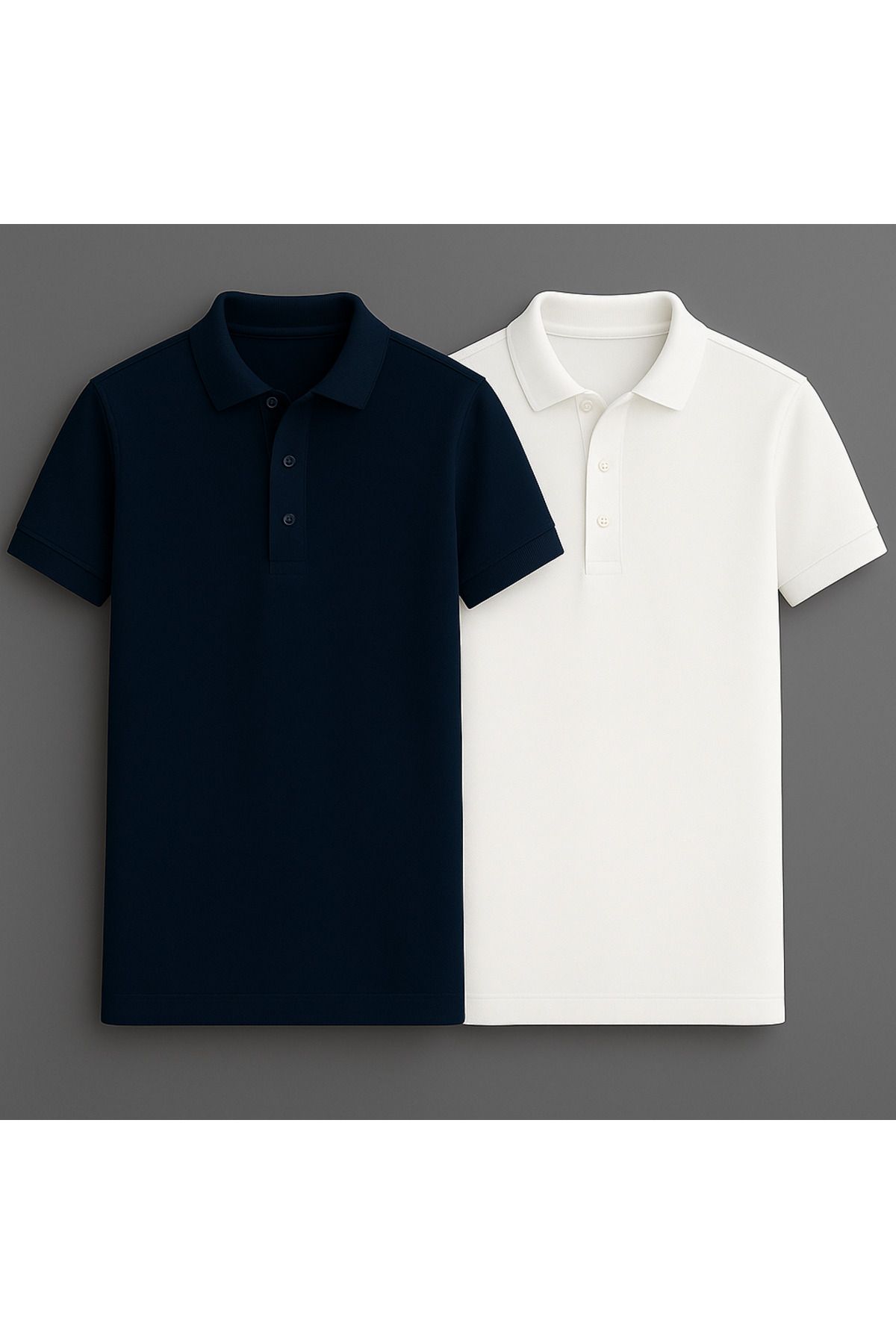 LC Waikiki Pamuklu Kıvrılmaz Yaka Erkek Polo Yaka T-Shirt 2'Li Paket