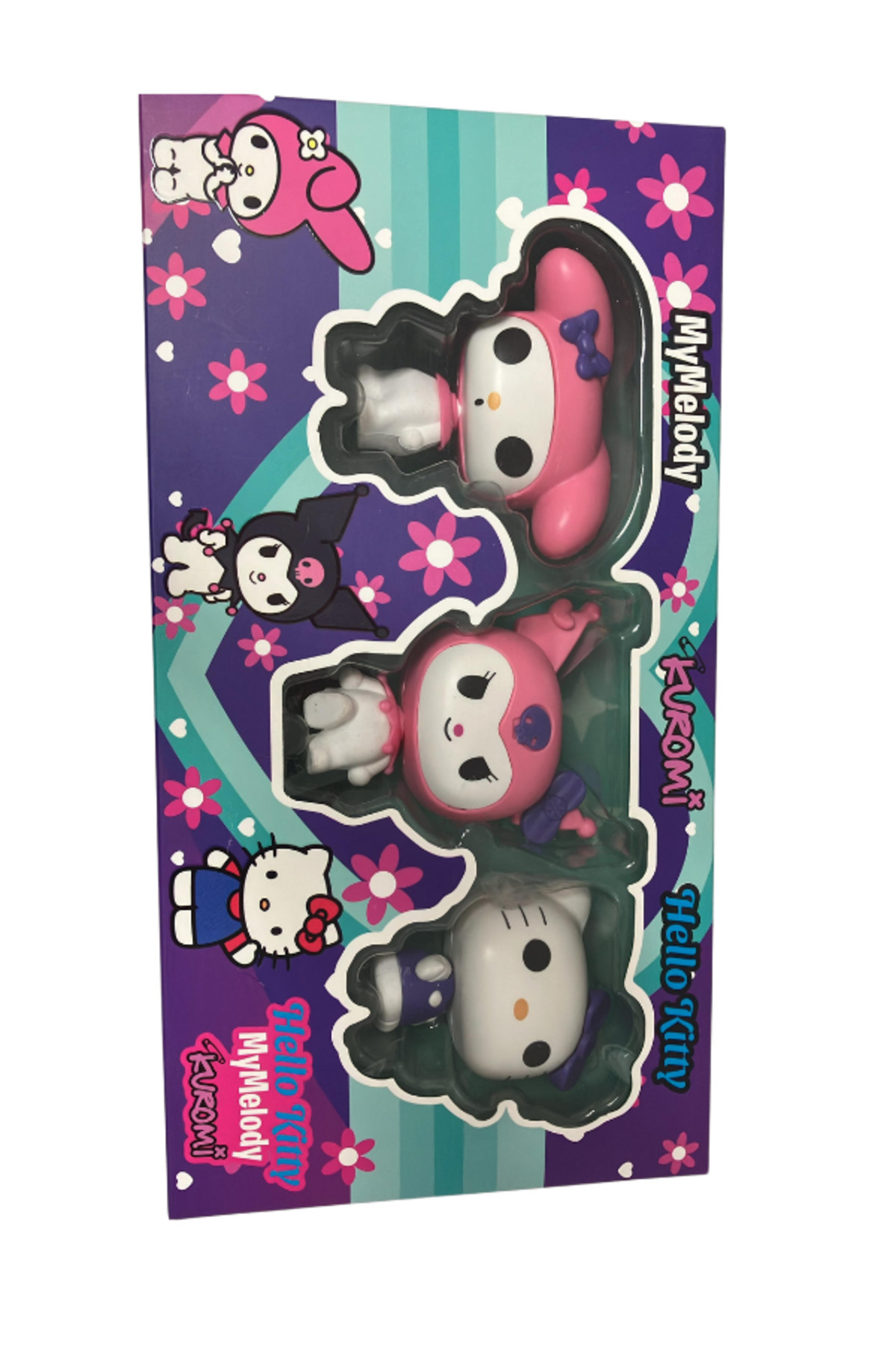 BalonKasaba Hello Kitty, My Melody, Kuromi 3lü Kaliteli Figür Seti
