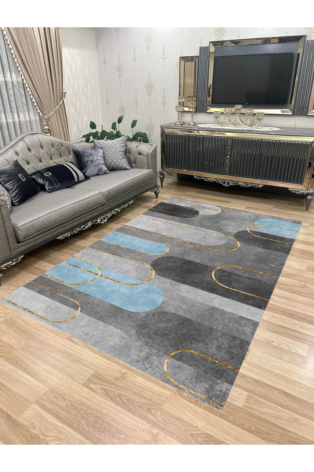 Bordo Halı Yıkanabilir Kaymaz Taban Halı Mutfak Dekor Yolluk Koridor Halısı Salon Halısı 1132