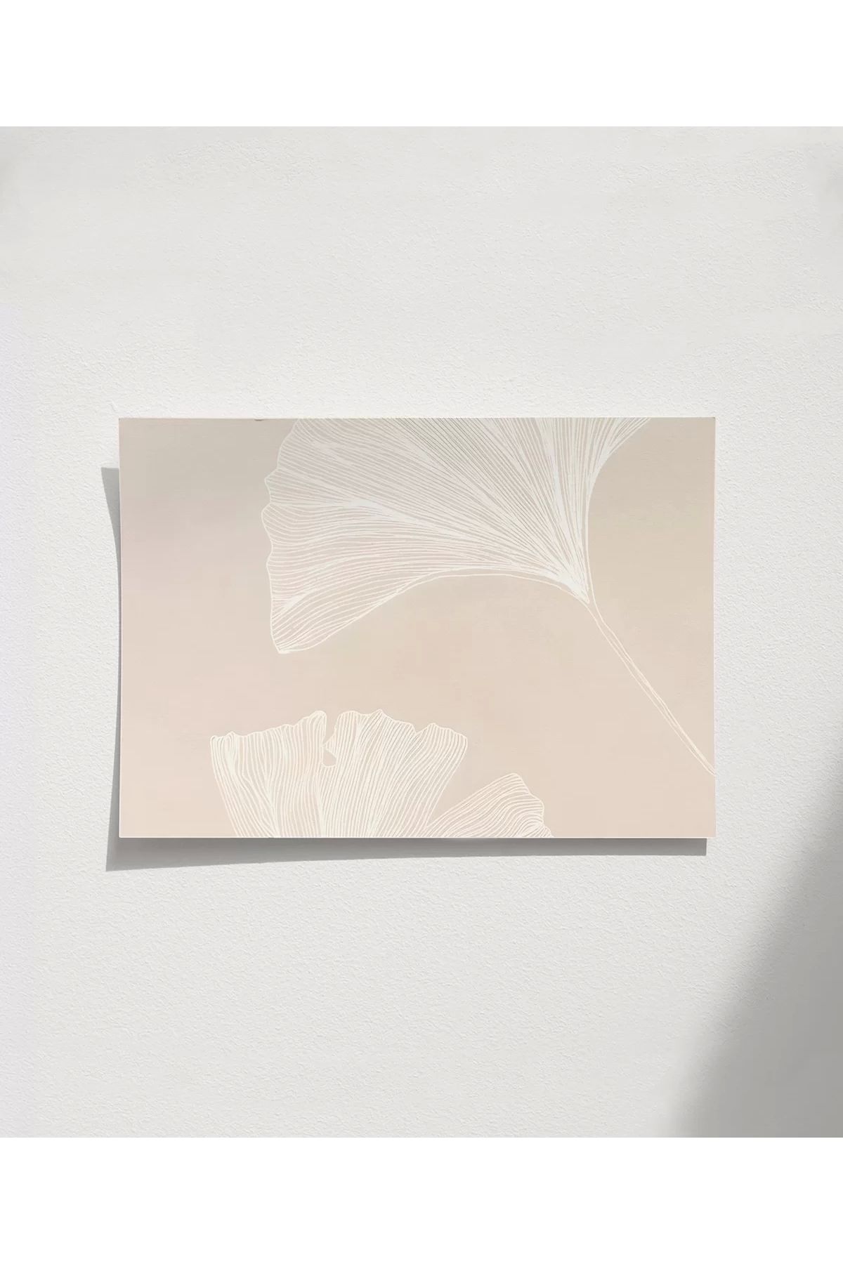 VOGLOO Çerçevesiz Poster Ginkgo Yaprağı Minimalist