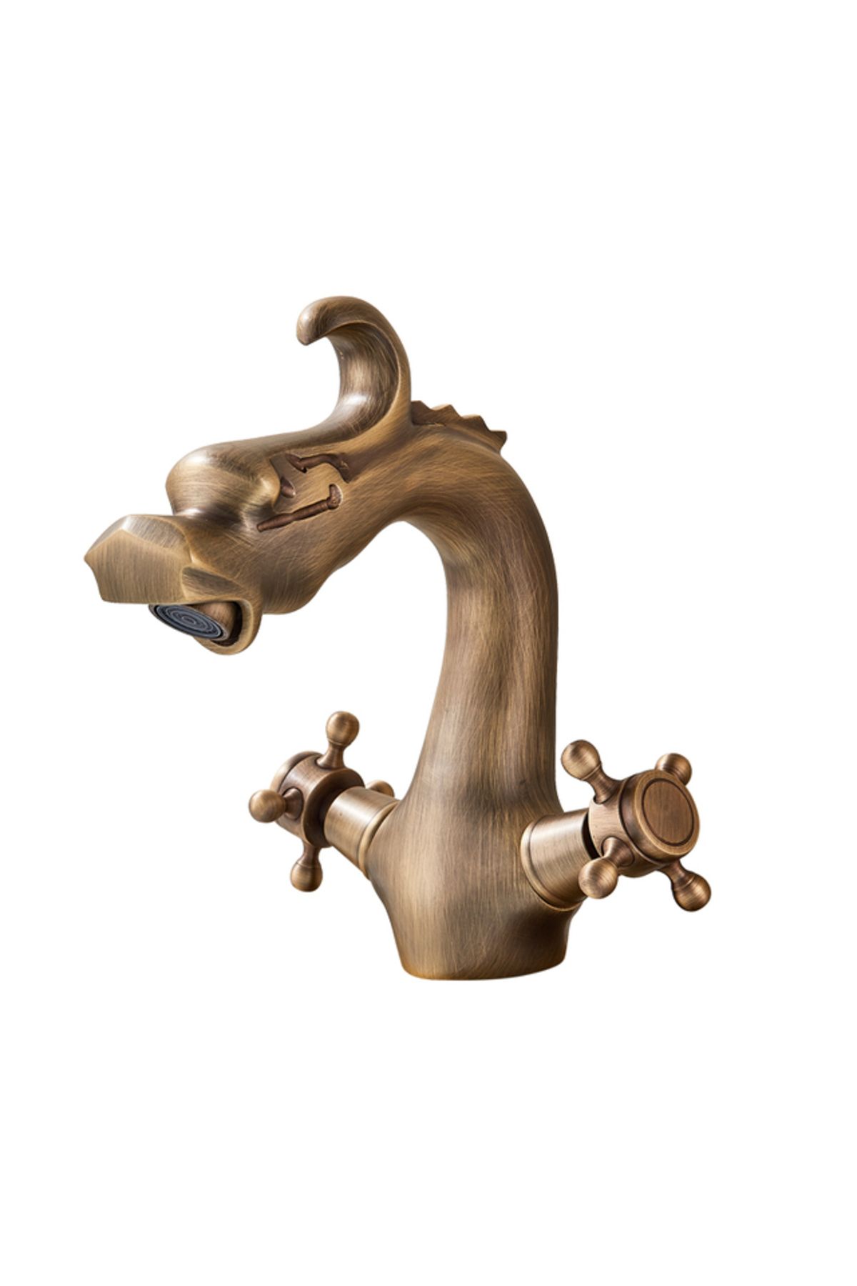 Blackswan Design Baterie Chiuveta Baie, Blackswan, Tip M266 Dragon, Model Bronz Antichizat, Dimensiune 20 Cm - One Size