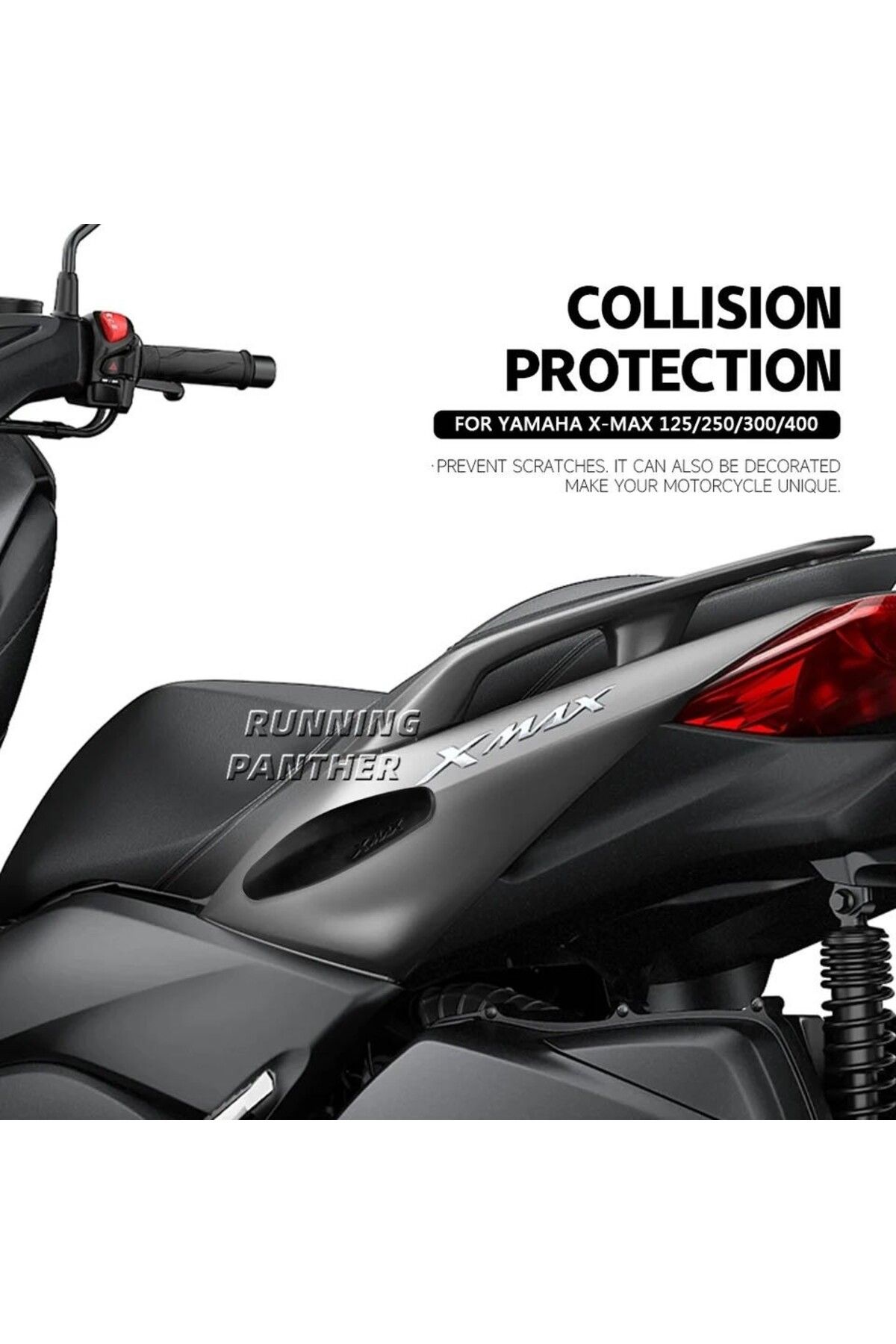 YSGMOTOPARTS Xmax Techmax 250/300 2018/2022 Kuyruk Grenaj Koruma Seti Kauçuk Ped