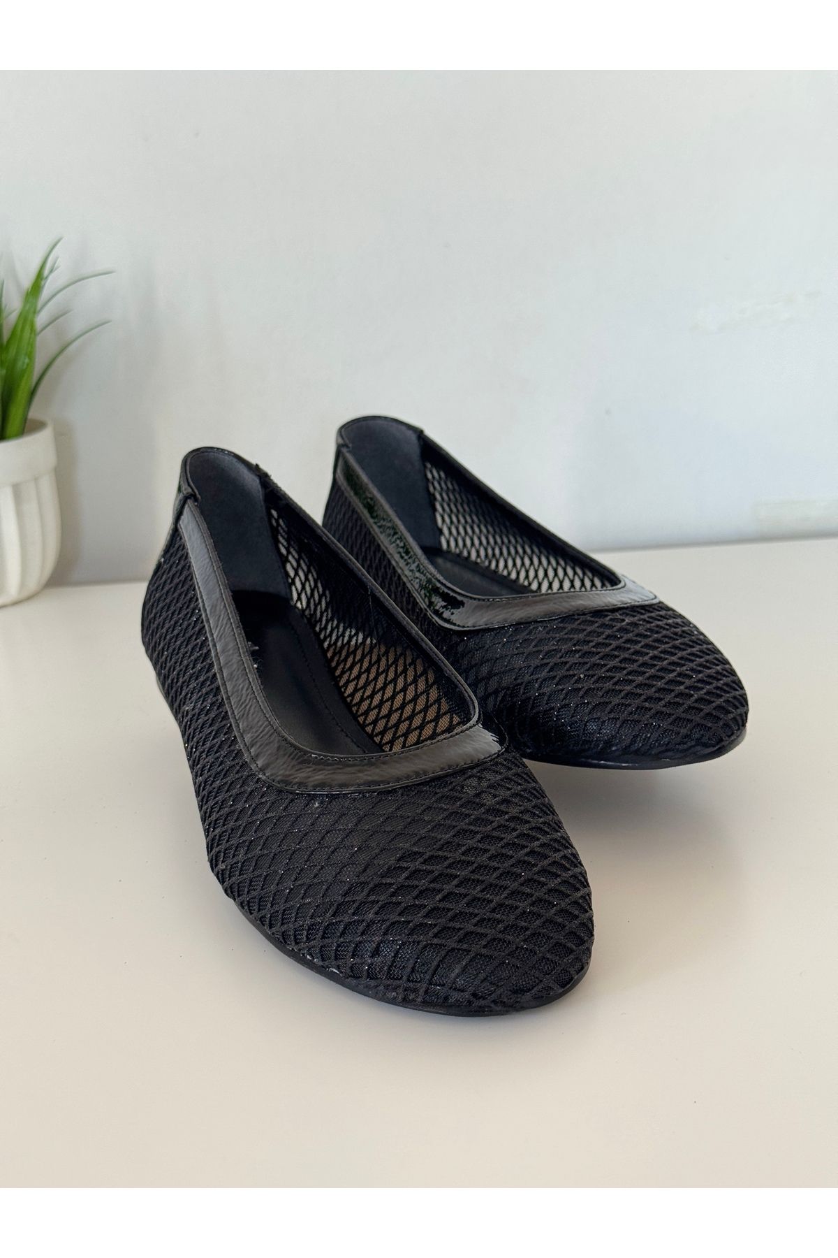 MODA Babeting siyah simli Sienna Babet