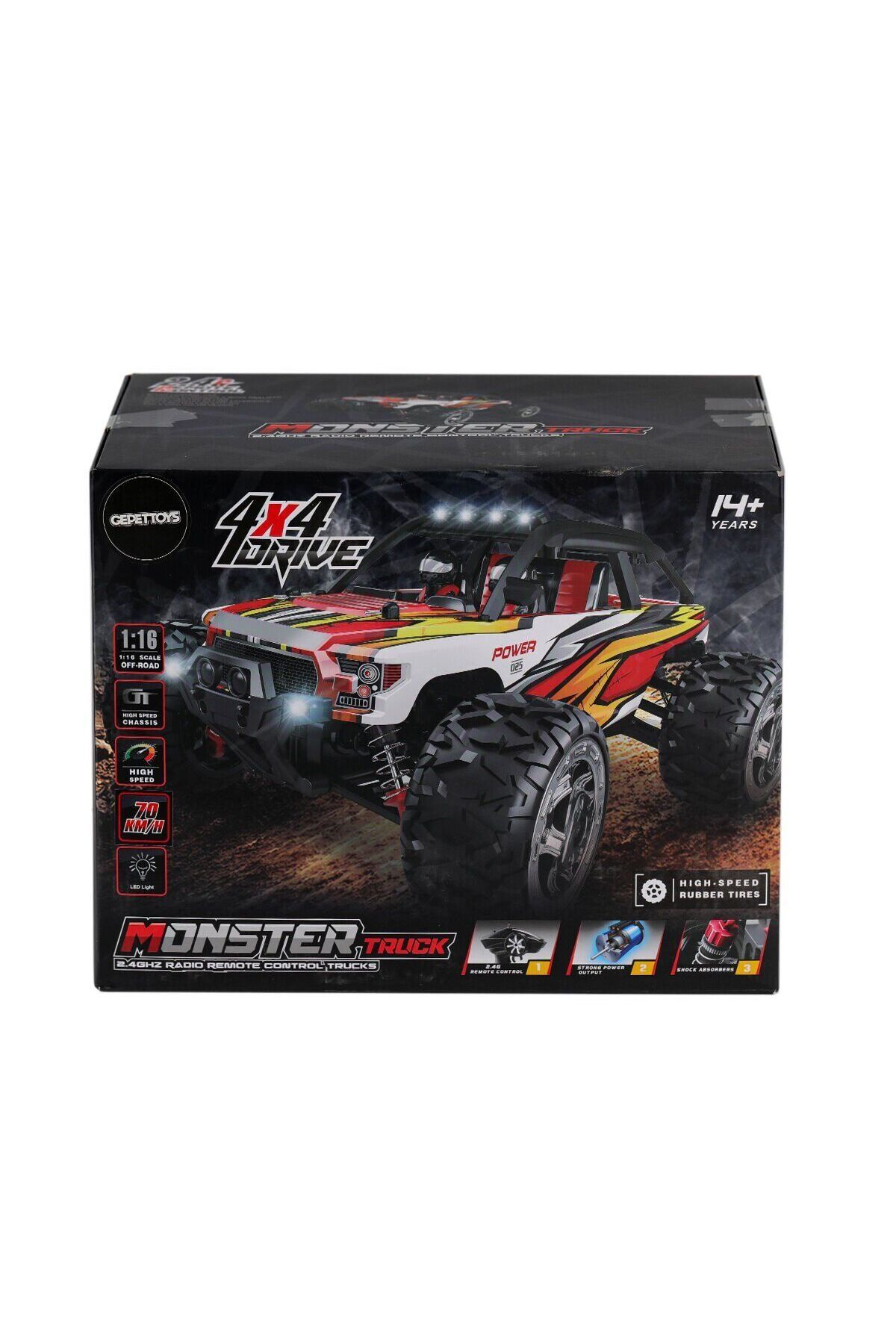Gepettoys 866-1612 1:16 Kumandalı 70 km/h Monster Truck 4x4
