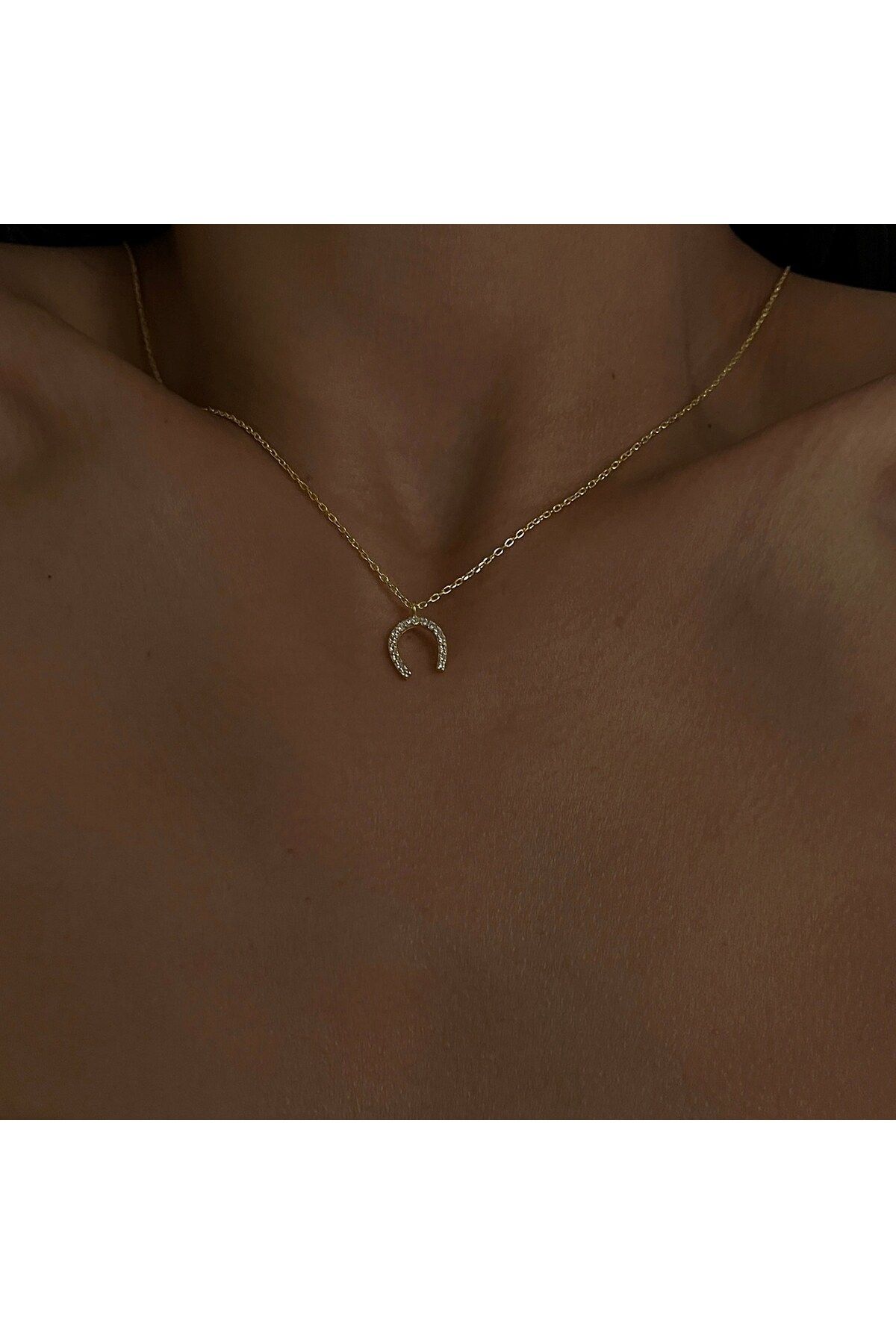 beonejewelry TAŞLI NAL KOLYE | 925 GÜMÜŞ