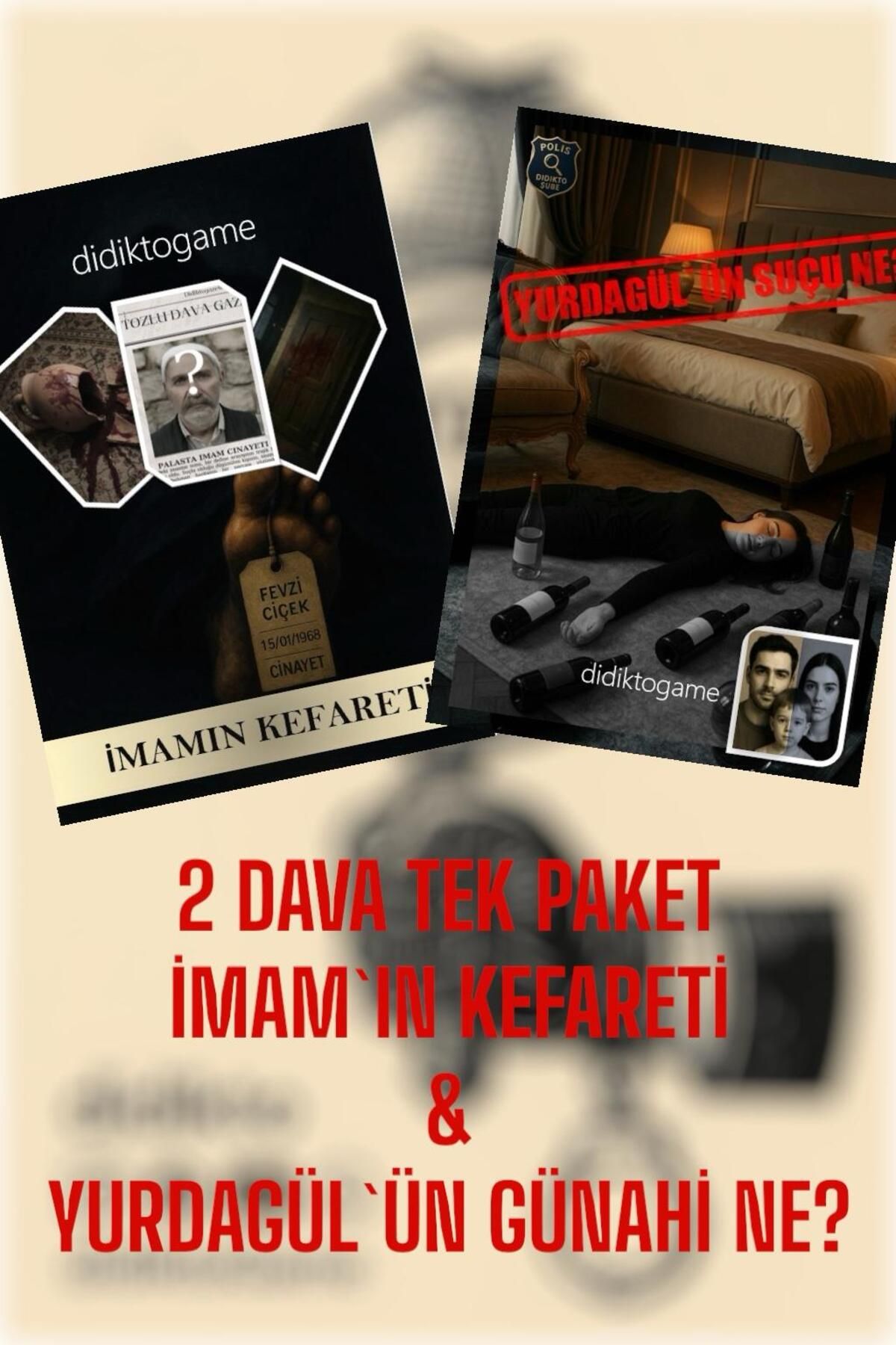 DİDİKTO Didikto Dedektiflik Oyunu Davası Yurdagülün Gühahı & İmam Davası Dedektif Oyunları Katil