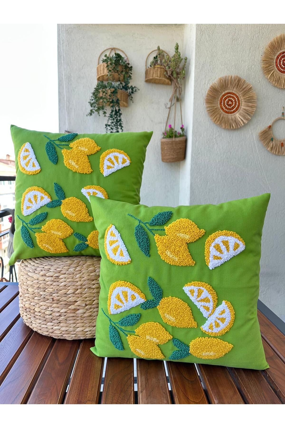 punchatolyem panch punch el yapımı 2 Li set limon model el emeği%100 43 x43