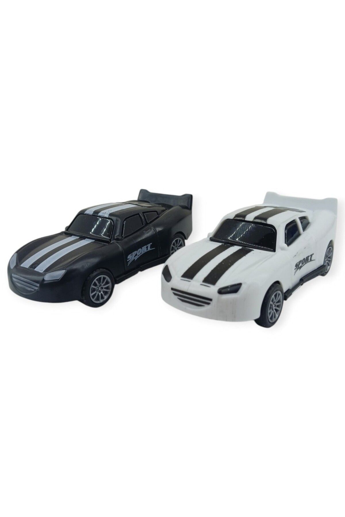 bam's Çek Bırak Nascar Arabası 10.5 Cm - BP-035-SİYAH/BEYAZ (Lisinya)