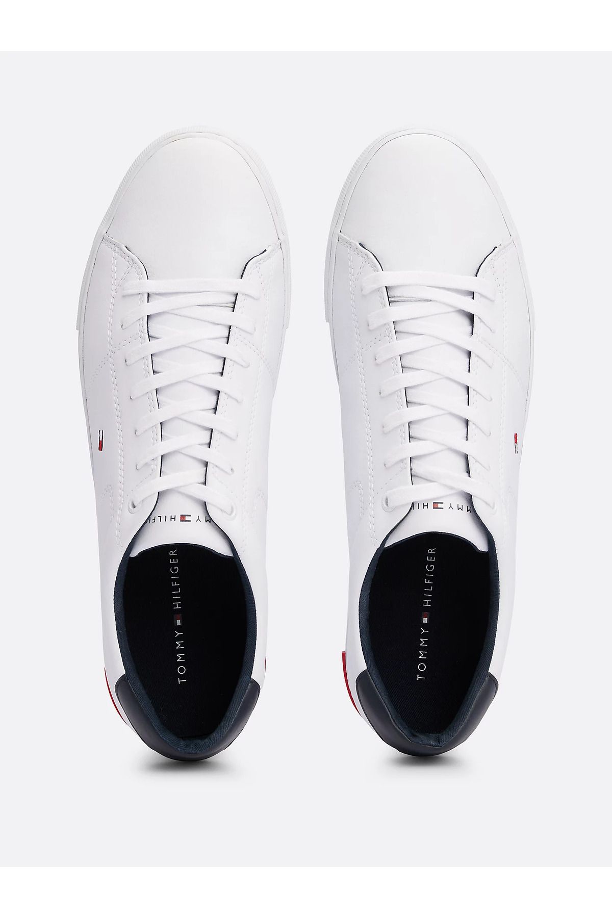 Tommy Hilfiger-Męskie białe trampki męskie Fm0fm04047ybr-biały 3