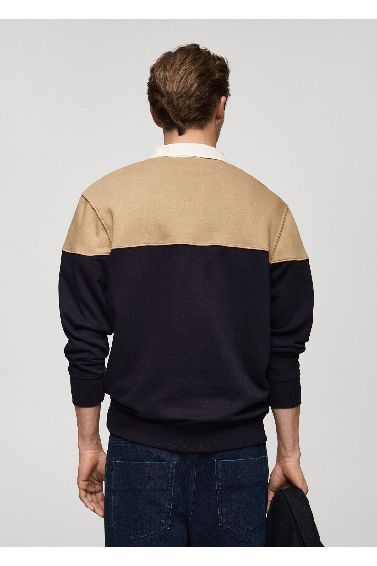 MANGO-Navy Blue Men's Sweatshirt 77017939 4