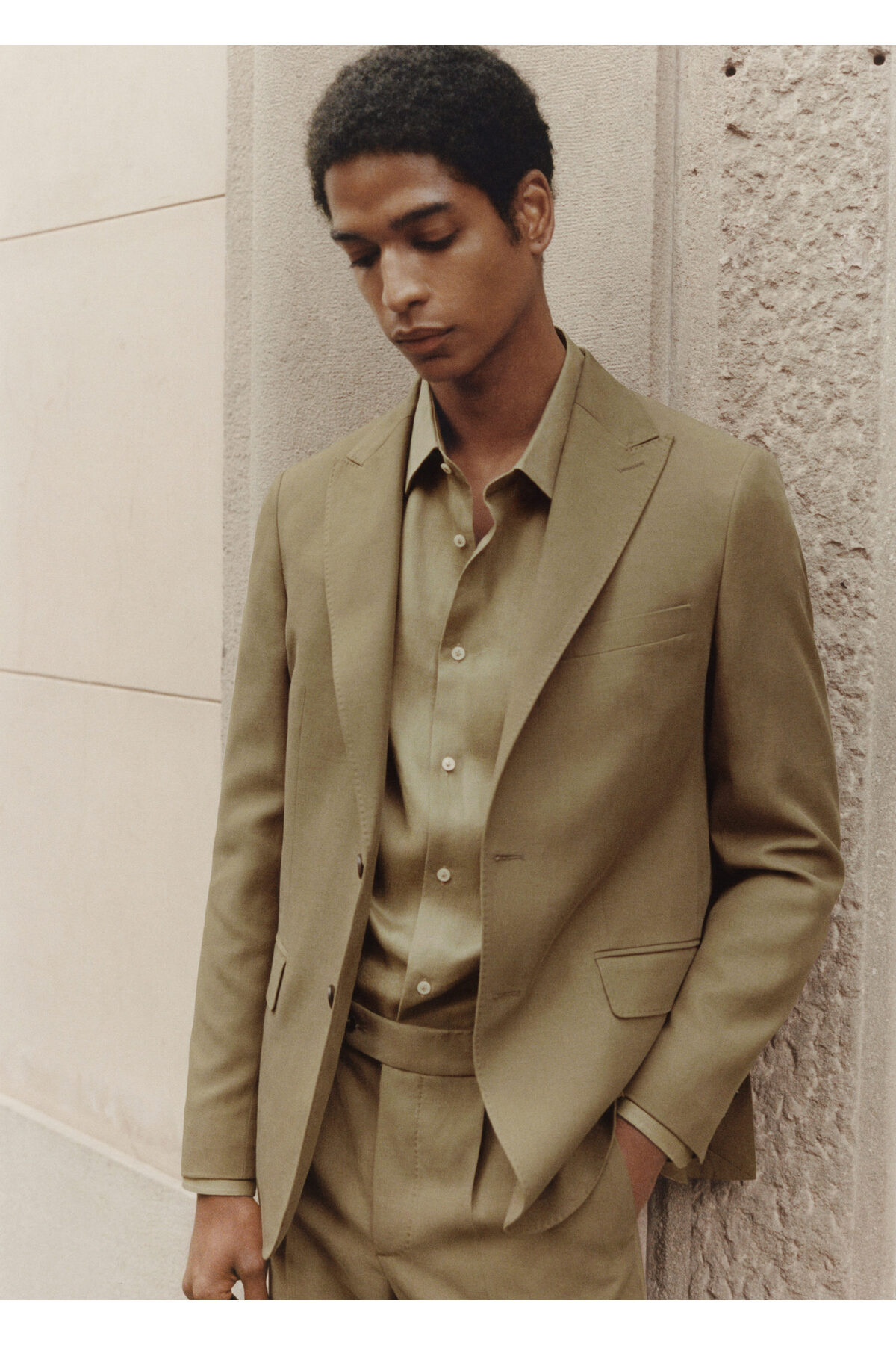 ژاکت مردانه خاکی منگو | 77010586 اورجینال - تصویر 6