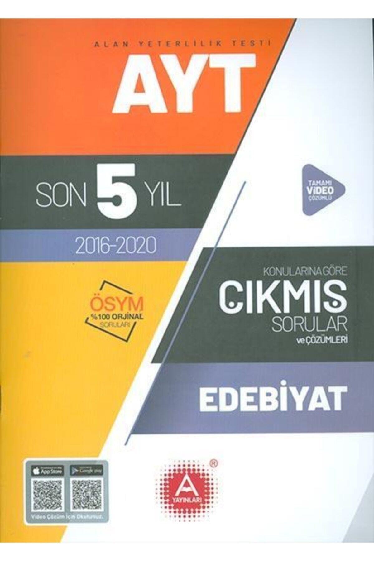 A Yayinlari Ayt Edebiyat Son 5 Yil Konularina Gore Cikmis Sorular Ve Cozumleri Fiyati Yorumlari Trendyol
