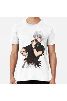 Anime Kaneki Ken Beyaz Erkek Tişörtü Model 670 06046