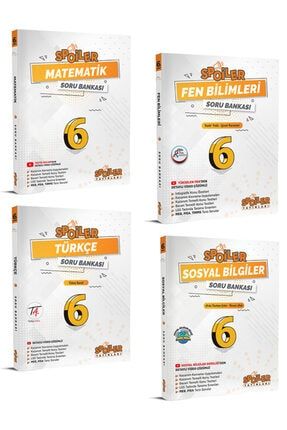 6. Sınıf Matematik Fen Bilimleri Türkçe Sosyal Bilgiler Soru Bankası Seti SY6SMFBTSBSB