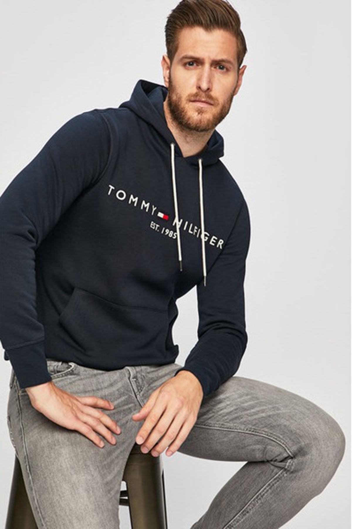 Tommy Hilfiger Sweatshirt Schwarz Regular Fit Fast ausverkauft