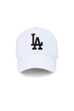 La Los Angeles Unisex Beyaz Şapka B-007