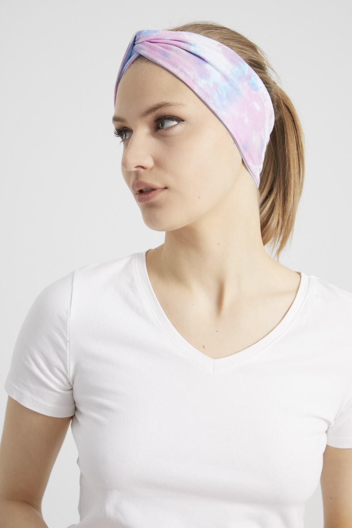Batik Aqua, Butik Tasarım Kadın Bandana Saç Bandı, Ekstra Yumuşak, Esnek, Doğal, Pamuklu Penye 8