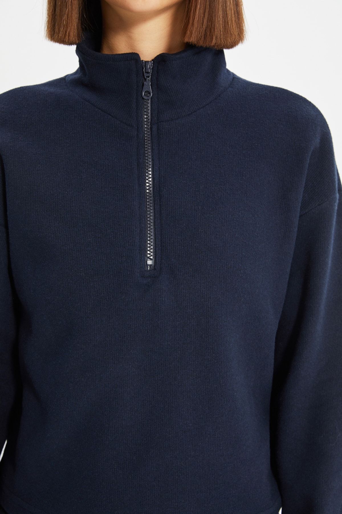 Trendyol Collection Sweatshirt - Dark blue - Regular fit - Trendyol