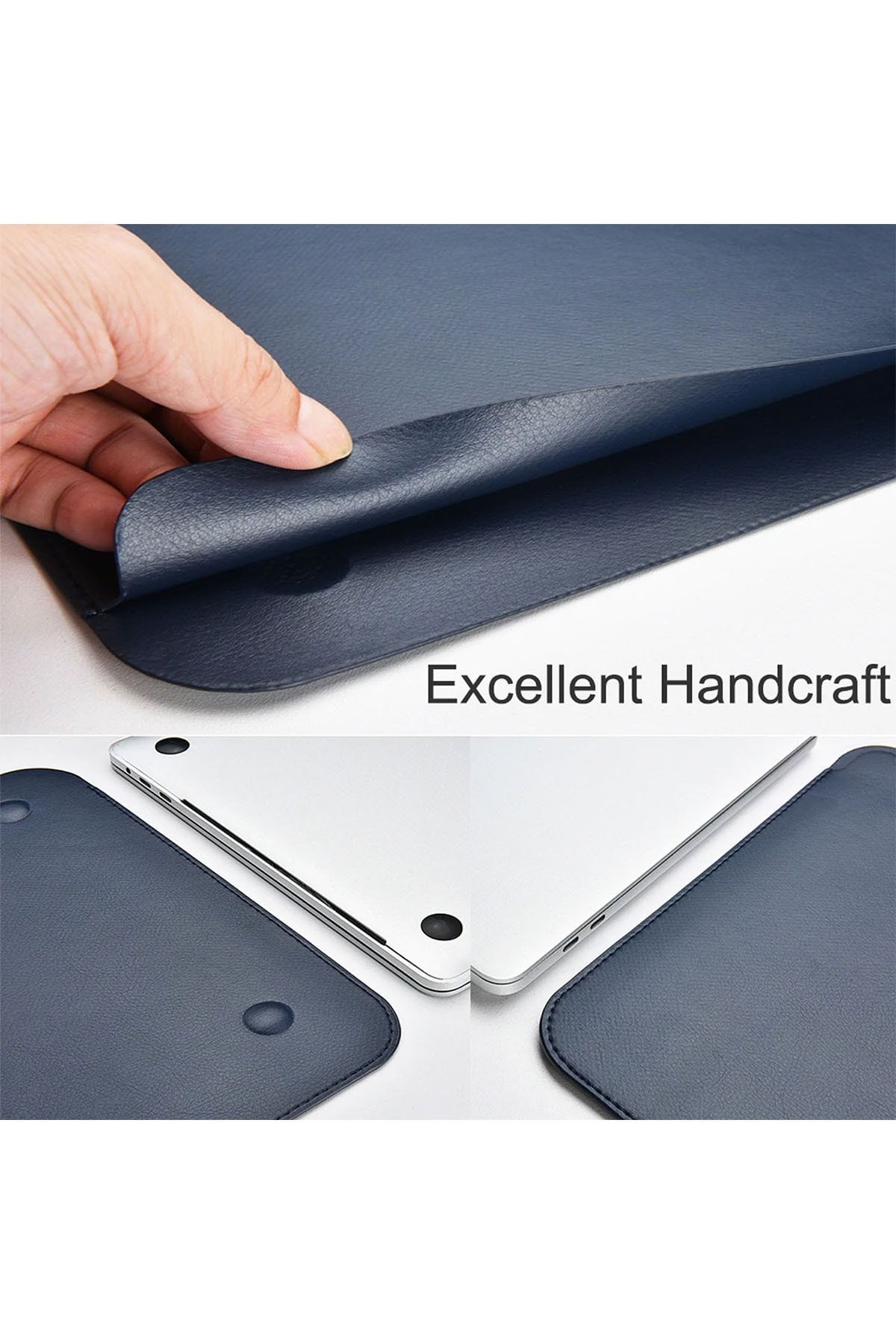 WIWU-Leather Handbag Laptop Bag MacBook Air Pro Case 13Inch Pouch Case 4