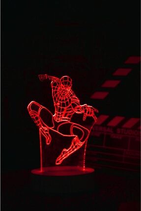 Spiderman , Marvel - 3 Boyutlu Dekoratif Gece Lambası 3d 3106