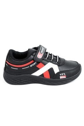 Siyah - 3375 Cilt Cırtlı Günlük Erkek Çocuk Spor Ayakkabı AYC05323