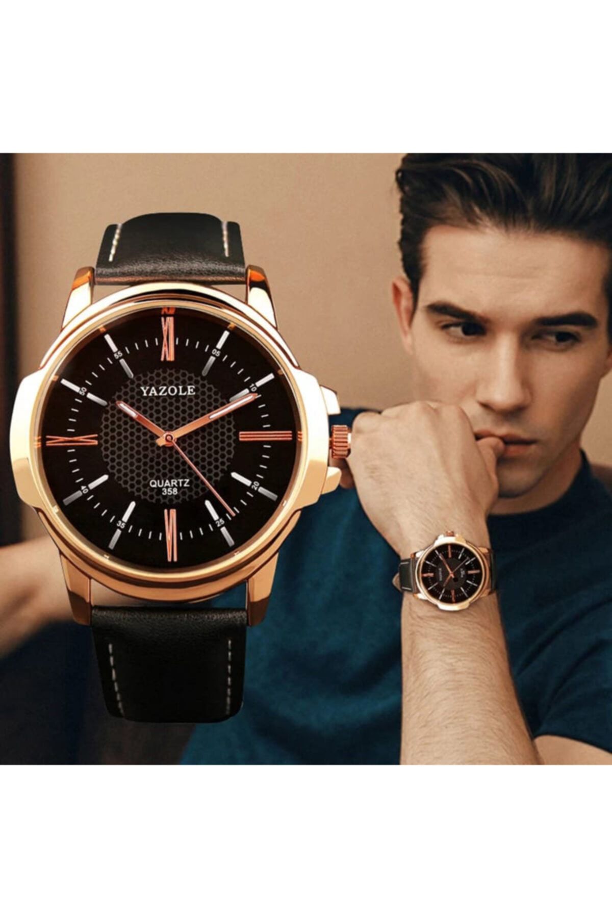 Yazole watch clearance quartz 358