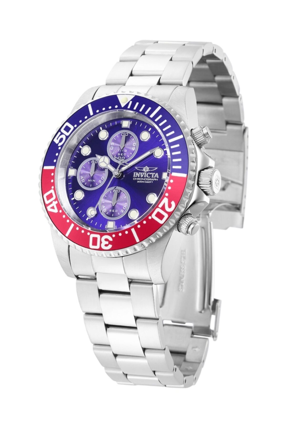 Silver and shop blue invicta watch
