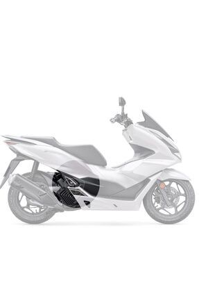 Honda Pcx 125 2021 Beyaz Motosiklet Için Karbon Desen Beyaz Basamak Ve Basamak Altı Koruyucu Pad TYC00130125616
