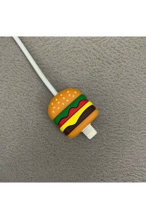 Sevimli Silikon Kablo Koruyucu Hamburger SYAMGZSKKNEW