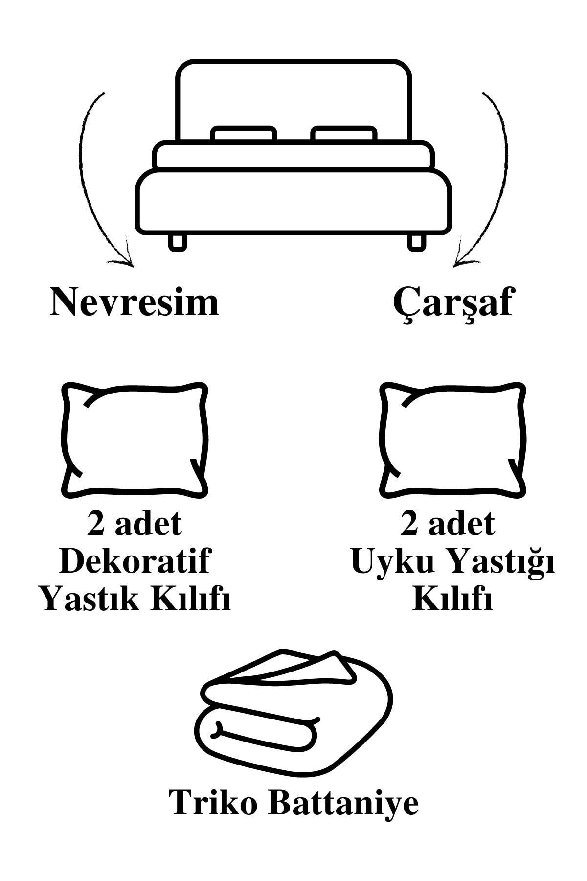 سرویس خواب  بژ Luvana Home | LVNHMNEV1CFERİS اورجینال - تصویر 4