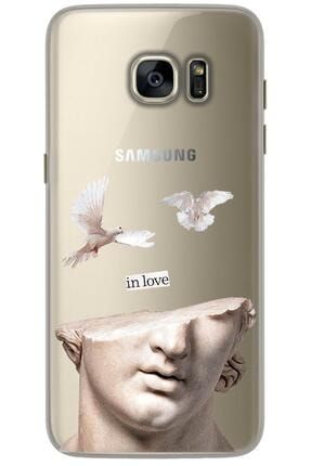 Samsung Galaxy S7 Edge Kılıf Hd Baskılı Kılıf - Heykel In Love gmsm-s7-edge-v-255