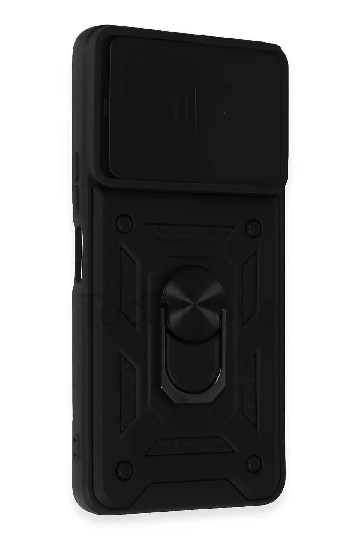 TechTrove Vivo Y36 Kılıf Sürgülü Kamera Korumalı Yüzüklü Stand Olabilen Magnetic Tpu Tank Kapak