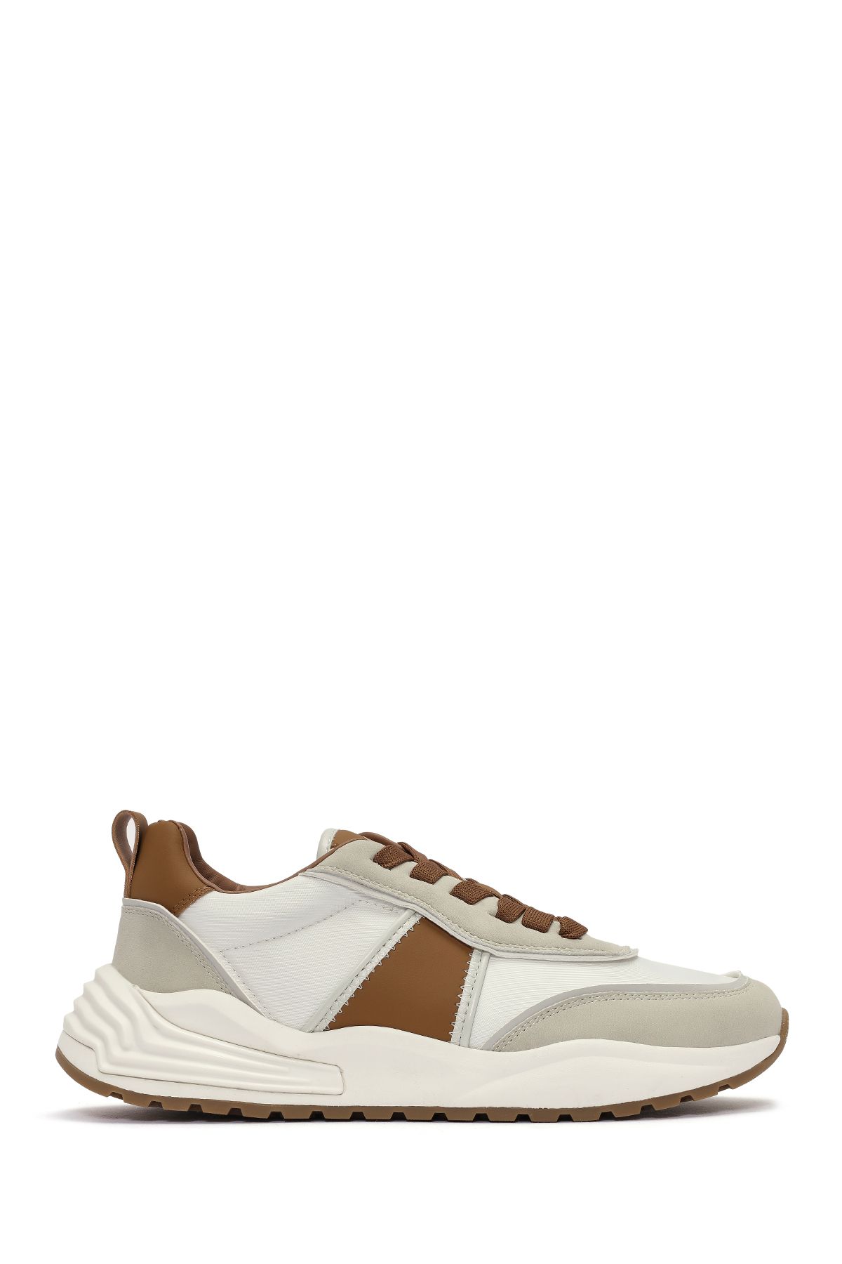 Derimod ACBC x DERİMOD Erkek Taba Bağcıklı Kalın Tabanlı Sneaker 25SFD78066F
