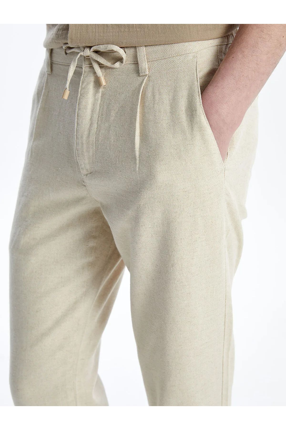 LC Waikiki Slim Fit Keten Karışımlı Erkek Pantolon