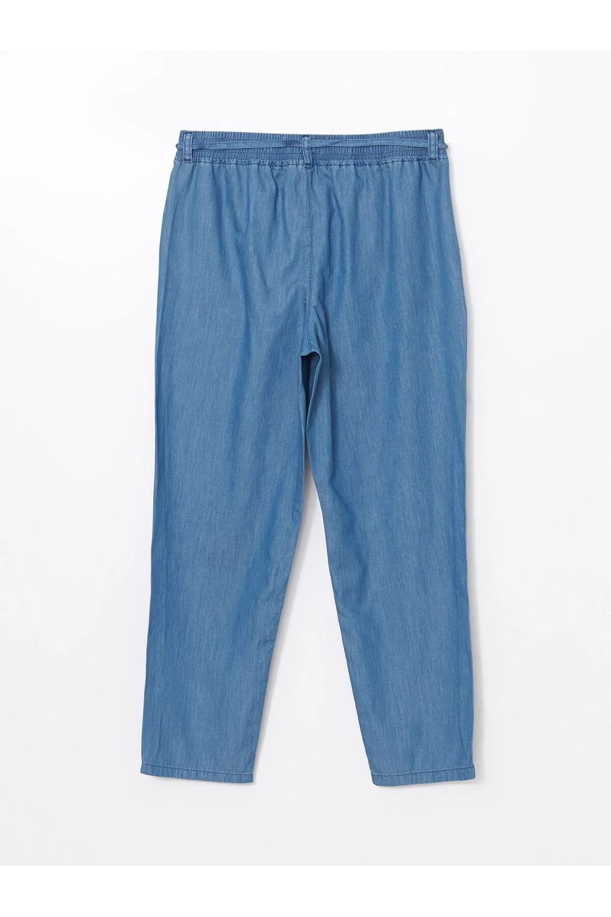 LC Waikiki Beli Lastikli Straight Fit Kadın Jean Pantolon